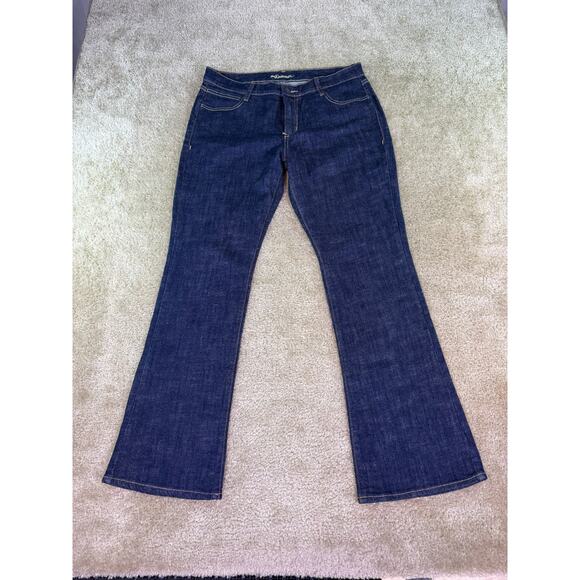 Old Navy The Dreamer Jeans Size 12 Boot Cut Dark Wash Western Y2K 34x32 D300 - Picture 1 of 12